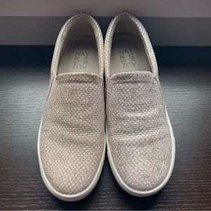 Naturalizer Marianne Gold Champagne Leather Slip On Sneakers Loafers Flats